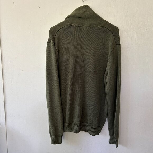 Goodthreads Cardigan Womens Large Green Button Front Pockets Grandpa Sweater - Picture 5 of 5